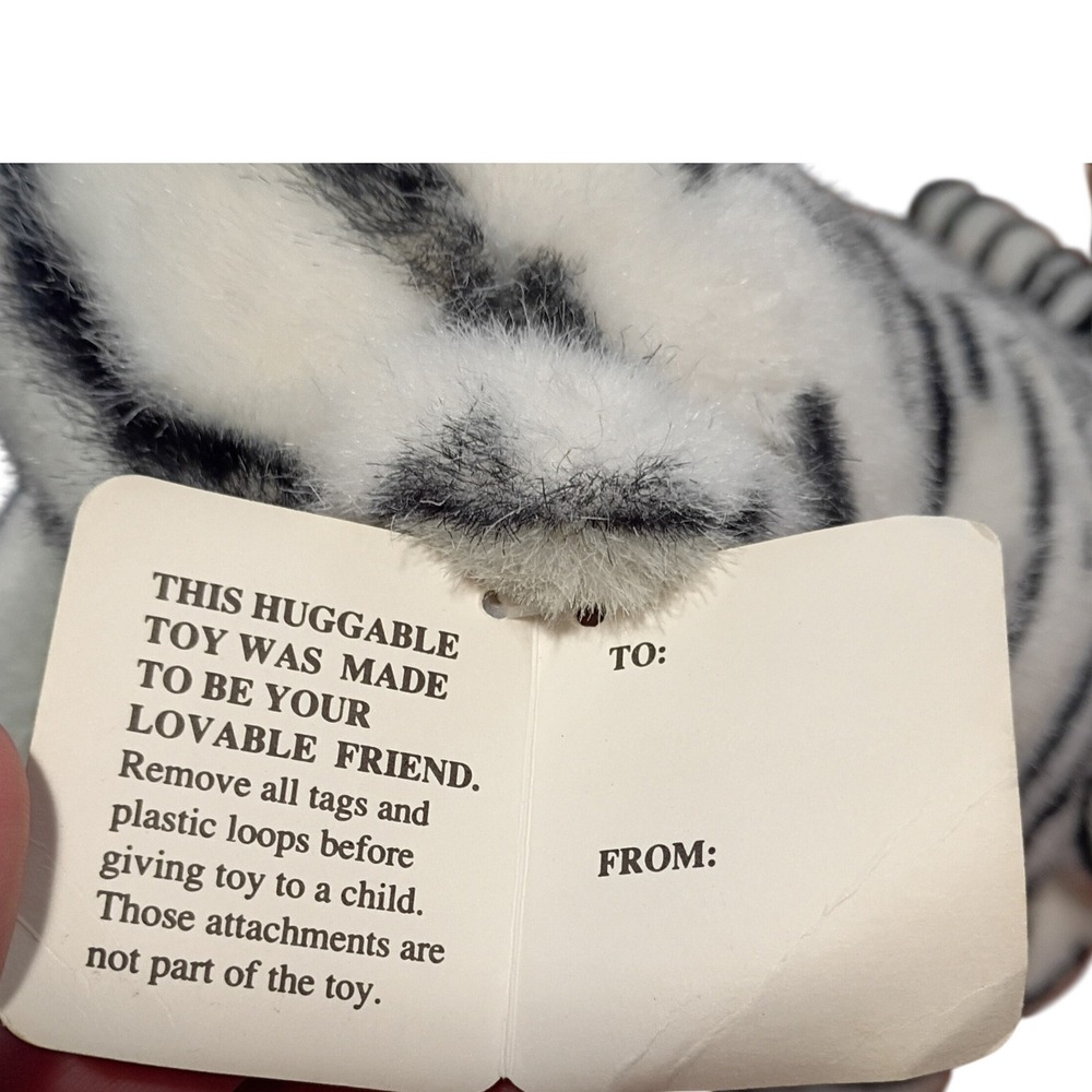 RARE A&A Soft N' Cuddly White Tiger 12" Mother and Cub Plushie NWT w/Gift Tag‎ - Picture 8 of 10